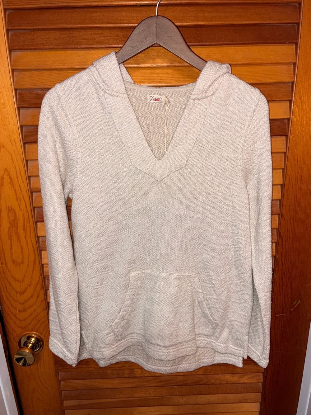 Faherty Women’s Whitewater Hoodie, cream- size small